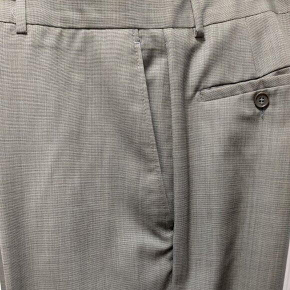 LOUIS DELL’OLIO Men's Suit 100% Wool Beige Size 44R - Picture 12 of 15